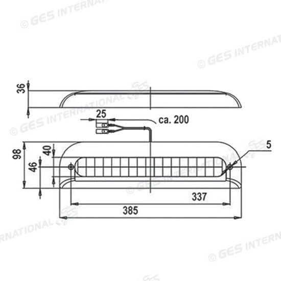Terzo stop a LED • scocca ABS