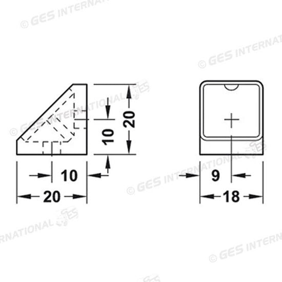 Fissamobile 2 fori • marrone • blister