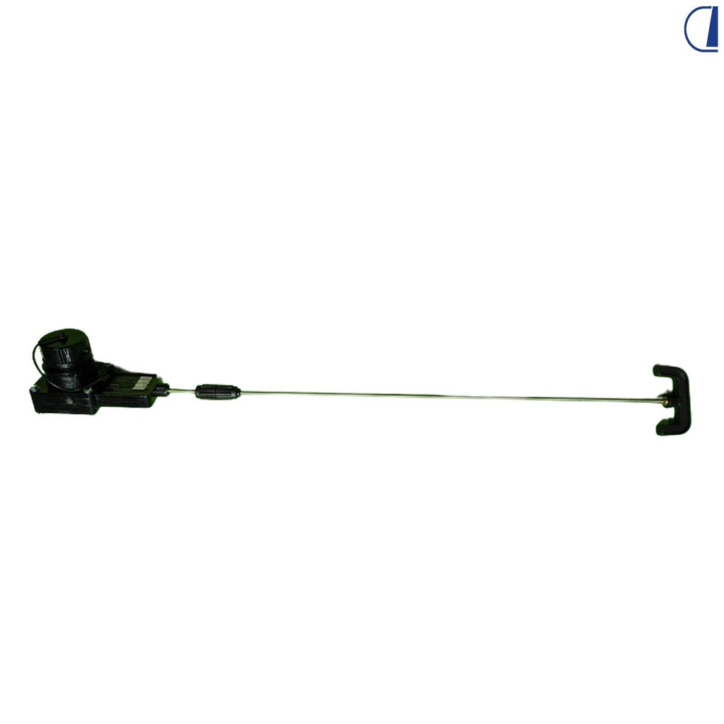 023 VSP-68-FP-T : Valvola scarico 1" 1/2 FAP flangia piana con asta 68 cm
