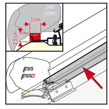 Kit Rain Guard F65/F80 50 Cm Fiamma - 98655z019