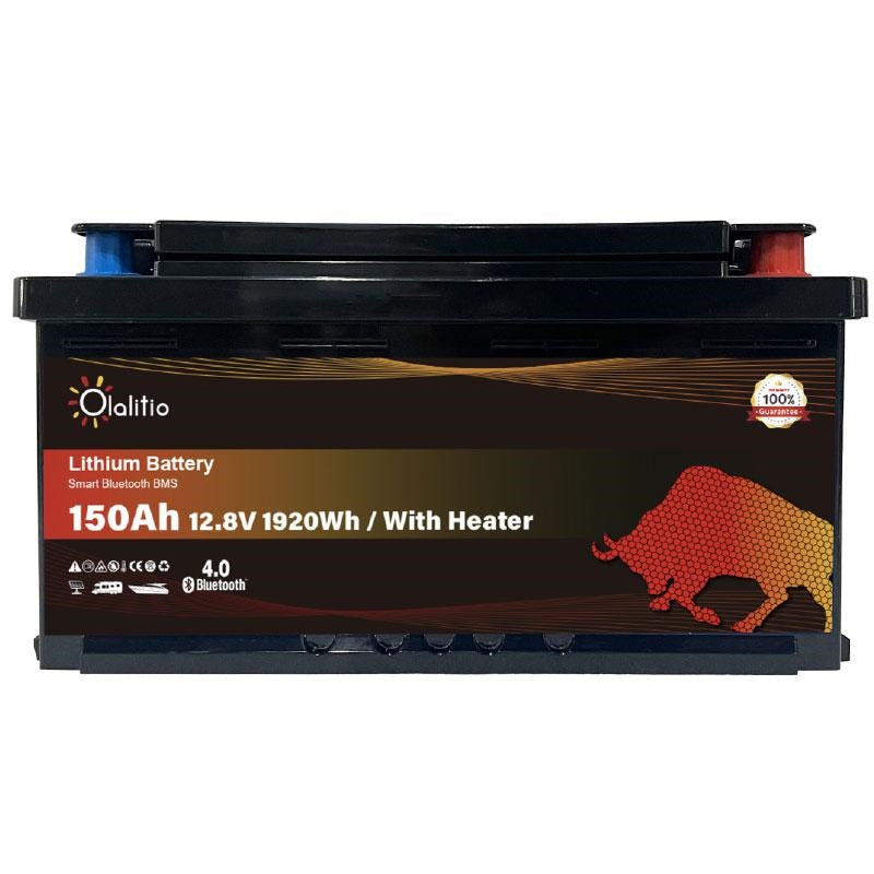 BATTERIA LITIO 150Ah 12V LiFePO4 BLUETOOTH-BMS-OLALITIO