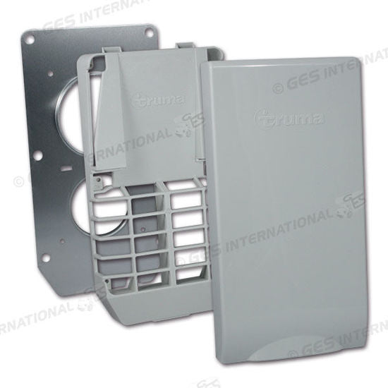 Kit griglia coperchio grigio chiaro e staffa