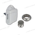 Kit Push-Lock bianco • pulsante e rosetta satinati