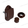 Kit Push-Lock • pulsante e rosetta • marrone