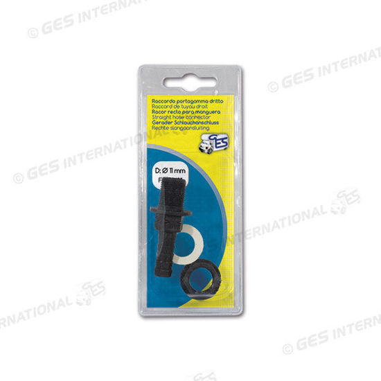 Kit raccordo dritto F 3/8" • D Ø 11 mm • blister
