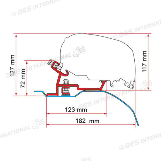 Kit staffe F80S per Ducato/Jumper/Boxer '06