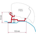 Kit Montaggio Verande Fiamma Fiat Ducato, Citroën Jumper, Peugeot Boxer High Roof > 2006 - 98655z101