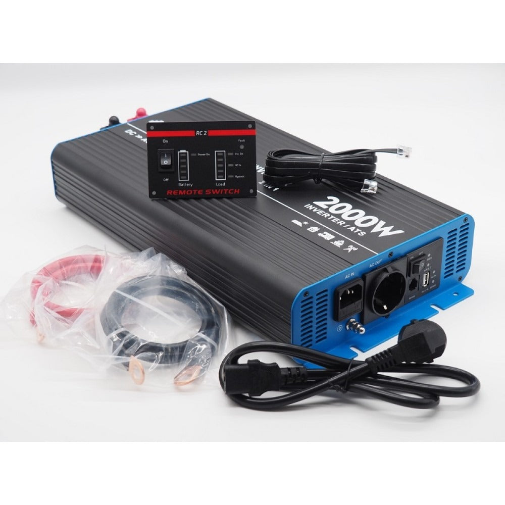 INV12000ATS Inverter Onda Pura DC-AC 2000W / 4000W ATS