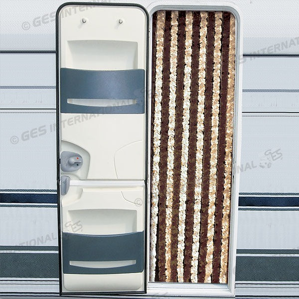 TEN2113 - Tenda ciniglia beige/marrone • 56 x 200 cm