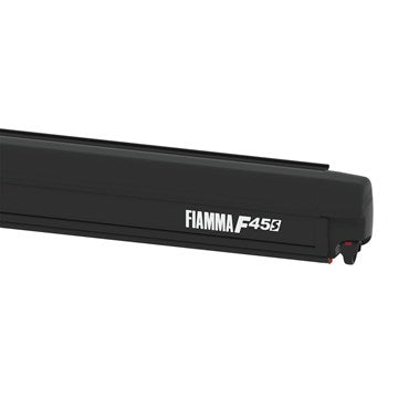 Veranda Da Parete Fiamma F45s 400 Deep Black Con Telo Royal Grey - 06759c01r